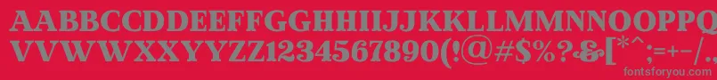 MadeWinterSolidPersonalUse Font – Gray Fonts on Red Background