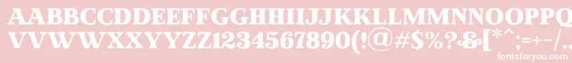 fuente MadeWinterSolidPersonalUse – Fuentes Blancas Sobre Fondo Rosa