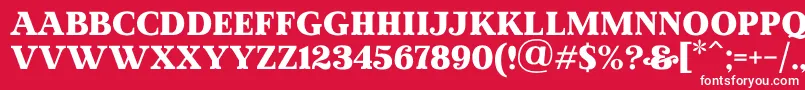 MadeWinterSolidPersonalUse Font – White Fonts on Red Background