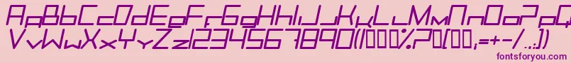 Trancemibi Font – Purple Fonts on Pink Background