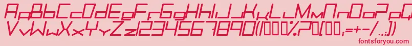 Trancemibi Font – Red Fonts on Pink Background