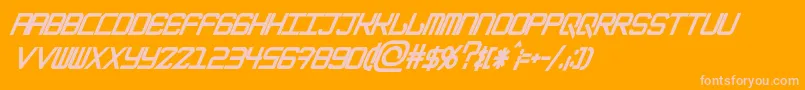 Police EpicenterBlackitalic – polices roses sur fond orange