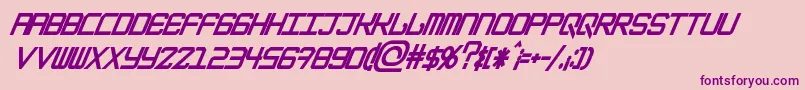 EpicenterBlackitalic Font – Purple Fonts on Pink Background