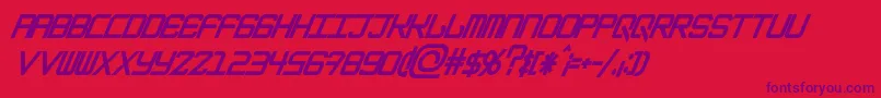 EpicenterBlackitalic Font – Purple Fonts on Red Background