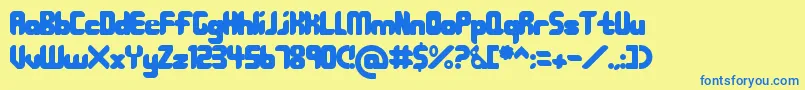 Więcej informacji o czcionce 208 Czcionka 208 – niebieskie czcionki na żółtym tle