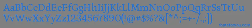 PetronaRegular Font – Blue Fonts on Gray Background