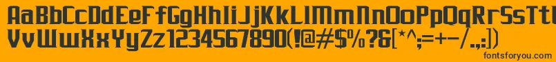 JLogRebellionSerifNormal Font – Black Fonts on Orange Background