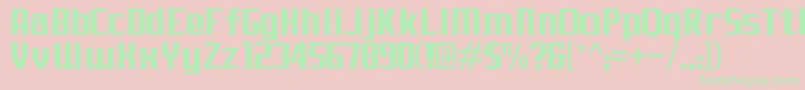 JLogRebellionSerifNormal Font – Green Fonts on Pink Background