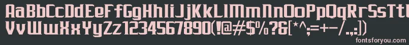 JLogRebellionSerifNormal Font – Pink Fonts on Black Background