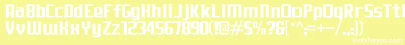 JLogRebellionSerifNormal Font – White Fonts on Yellow Background