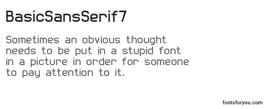 BasicSansSerif7 Font