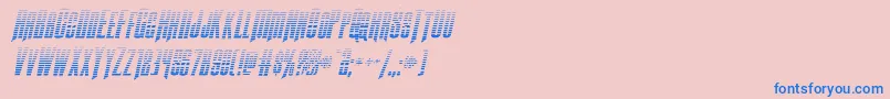 Butchsundancegradital Font – Blue Fonts on Pink Background