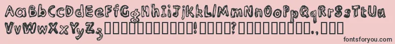 Inlir Font – Black Fonts on Pink Background