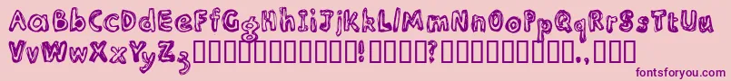 Inlir Font – Purple Fonts on Pink Background