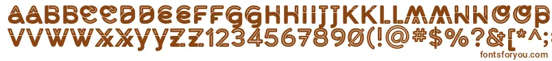 Шрифт MidcaseBlackline – коричневые шрифты на белом фоне
