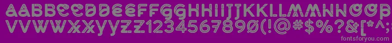MidcaseBlackline Font – Gray Fonts on Purple Background