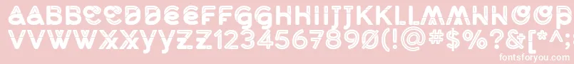 MidcaseBlackline Font – White Fonts on Pink Background