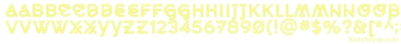 Шрифт MidcaseBlackline – жёлтые шрифты