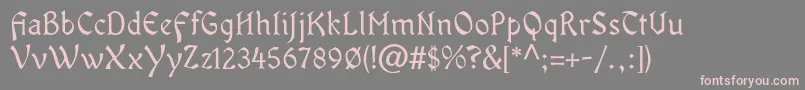 OldaniaadfstdRegular Font – Pink Fonts on Gray Background