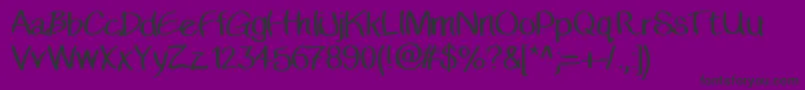フォントBanda20202017 – 紫の背景に黒い文字