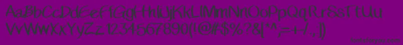 Banda20202017 Font – Black Fonts on Purple Background