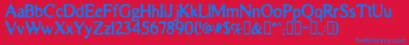 Шрифт Electricliquorgoggles – синие шрифты на красном фоне