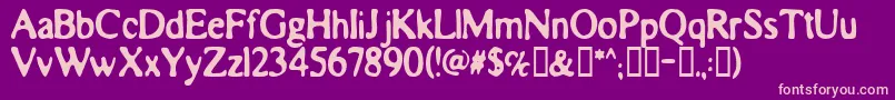 Шрифт Electricliquorgoggles – розовые шрифты на фиолетовом фоне