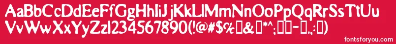 Electricliquorgoggles Font – White Fonts on Red Background