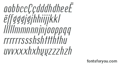 MagerItalic font – nyanja Fonts