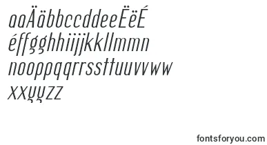MagerItalic font – macedonian Fonts