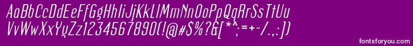 fuente MagerItalic – Fuentes Blancas Sobre Fondo Morado