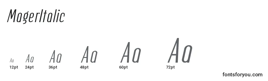 MagerItalic Font Sizes