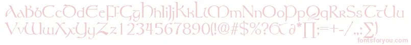 RosslaireDb Font – Pink Fonts on White Background