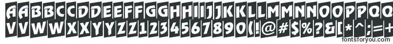 Шрифт ARewindertitulcmup – шрифты с обводкой