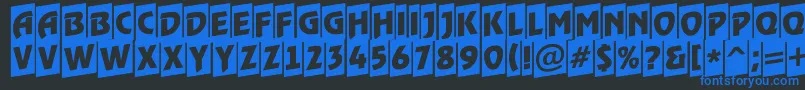 ARewindertitulcmup Font – Blue Fonts on Black Background