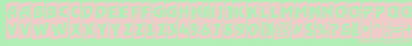 ARewindertitulcmup Font – Pink Fonts on Green Background