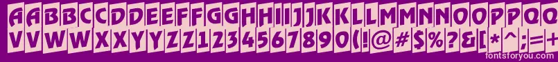 ARewindertitulcmup Font – Pink Fonts on Purple Background