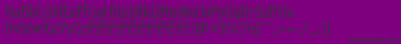 フォントSucesionSlabFontFfp – 紫の背景に黒い文字