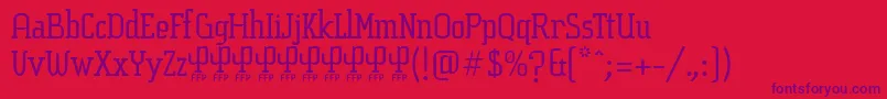 SucesionSlabFontFfp Font – Purple Fonts on Red Background