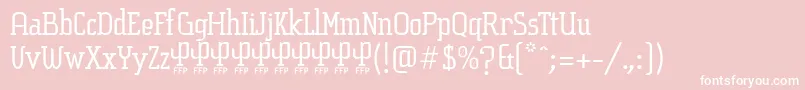 SucesionSlabFontFfp Font – White Fonts on Pink Background