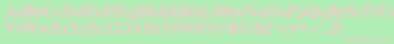 CasadBold Font – Pink Fonts on Green Background