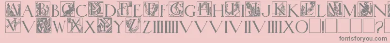 WadsworthsIndustria Font – Gray Fonts on Pink Background