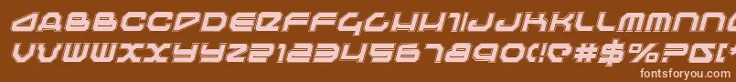 fuente TravelerProItalic – Fuentes Rosadas Sobre Fondo Marrón