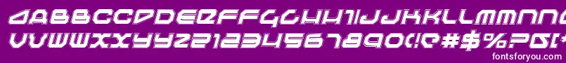 TravelerProItalic Font – White Fonts on Purple Background