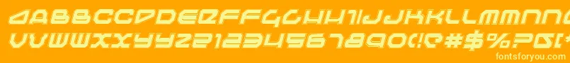 fuente TravelerProItalic – Fuentes Amarillas Sobre Fondo Naranja