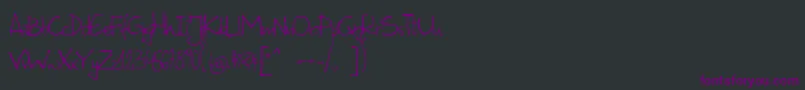 Hajduczek Font – Purple Fonts on Black Background