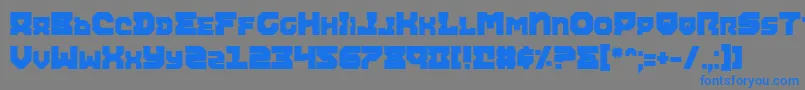 AiracobraExtraBold-Schriftart – Blaue Schriften auf grauem Hintergrund