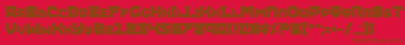 AiracobraExtraBold Font – Brown Fonts on Red Background