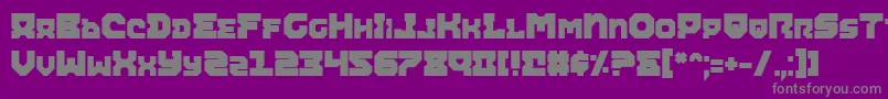 AiracobraExtraBold Font – Gray Fonts on Purple Background