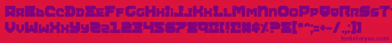 AiracobraExtraBold Font – Purple Fonts on Red Background